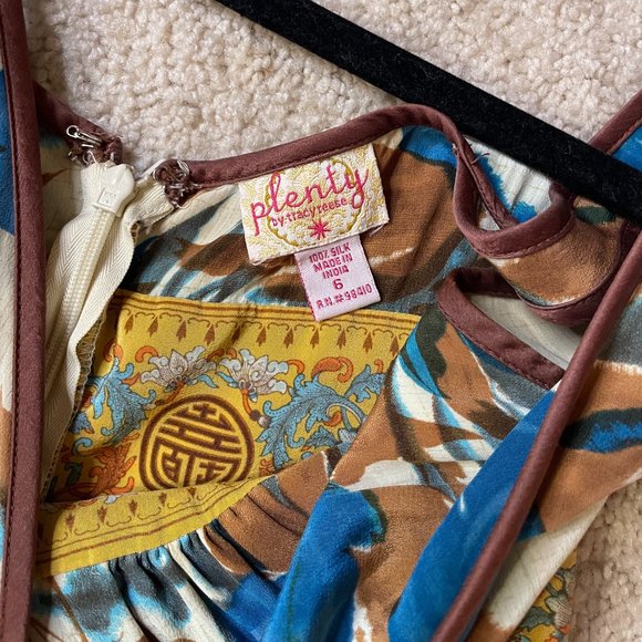 Plenty Tracy Reese Anthropologie Print Dress Size 6 - Picture 3 of 3